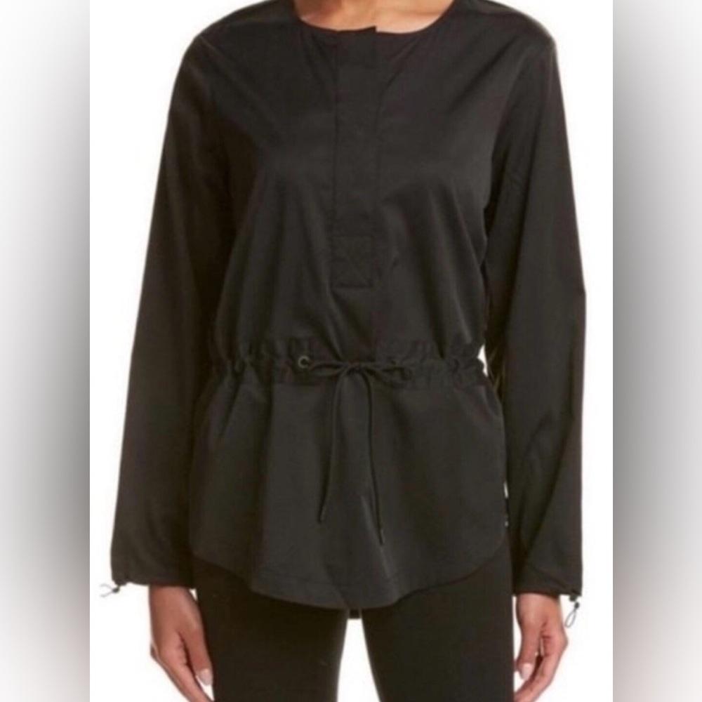 Athleta Black Drawstring-Waist Utility Jacket Small